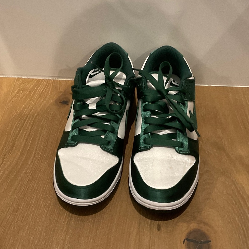 Nike Women’s Low-Top Sneakers in Green and White
